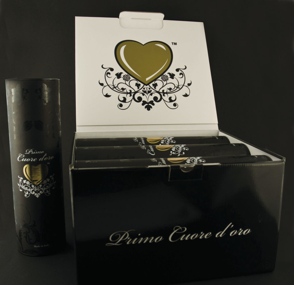 Luxury fine italian wine gift set Primo Cuore d'Oro